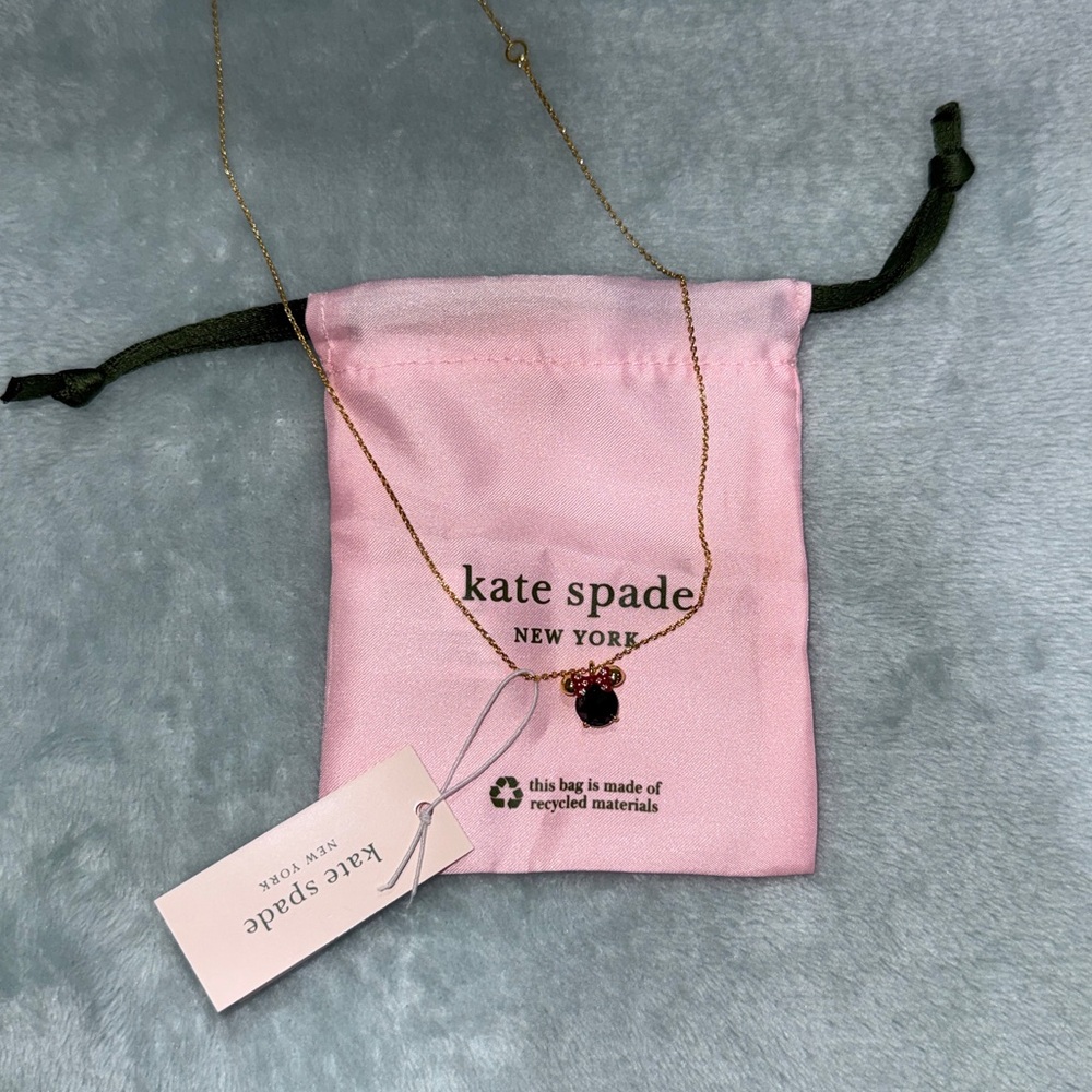 kate spade Gold Necklace with Minnie Pendant